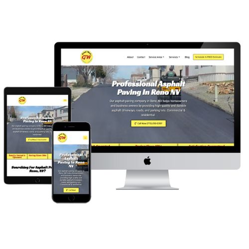 Asphalt Paving Company Website Design